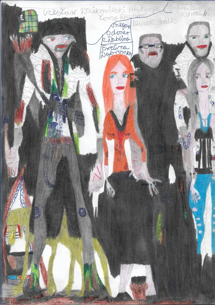 Czesław Dzikowieski historyk, Megan O'Doner z Dublina, Ewelina Dąbrowska, Leszek Wilk, Władysław Mirosław Kowalski – łowcy duchów, zdjęcie 1