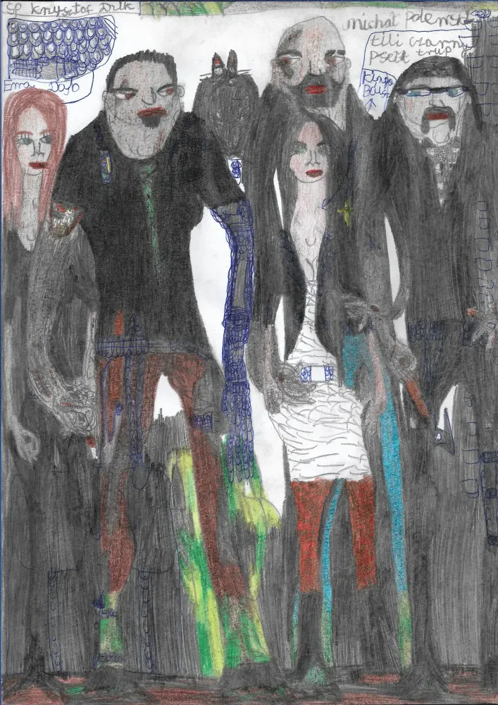 Śp. Krzysztof Dzik, Ewa Dąb, Kinga Bálsz z Węgier, Michał Polewski, Elli Czarny ps. Trup, zdjęcie 1