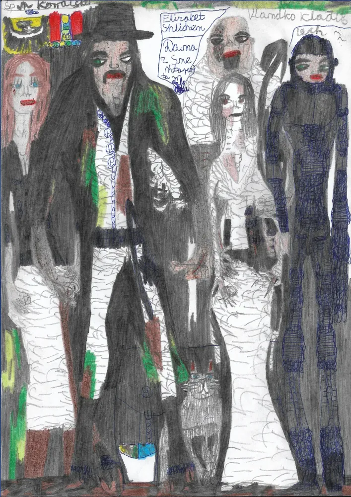 Śp. Grabarz Marek Kowalski, Elizabet Shlidzen, Dama z Cmentarza, Vlandko Kladiš, Lech 2, zdjęcie 1