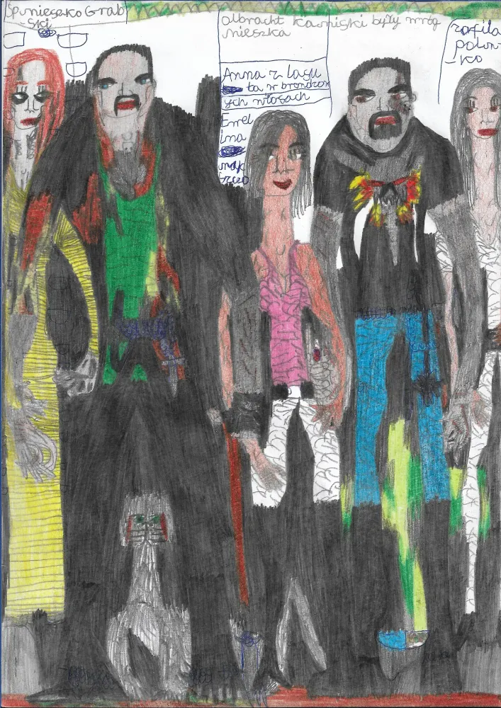 Śp. Mieszko Grabski, Anna z Lasu, Ewelina Makszczo, Zofila Polunko, Olbracht Kamiński, zdjęcie 1