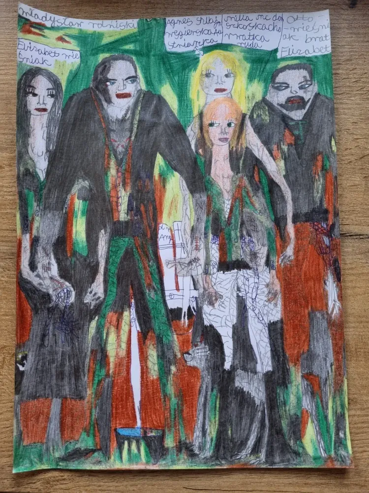 Władysław Rolniski łowca demonów, Elizabet i Otto Wieśniak, Agnes Shwajne, Milla McDol, zdjęcie 1