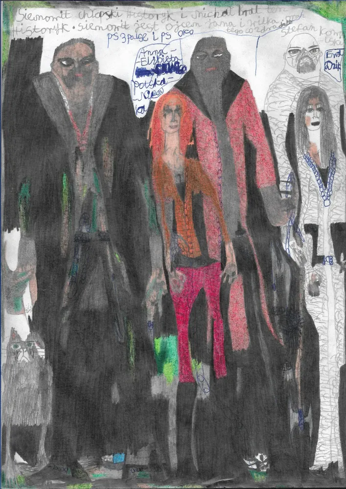 Siemowit Chłopski historyk i Michał brat, Anna Shwnako ps. Elżbieta, Ewa Dzik, Stefan Kowalski, zdjęcie 1